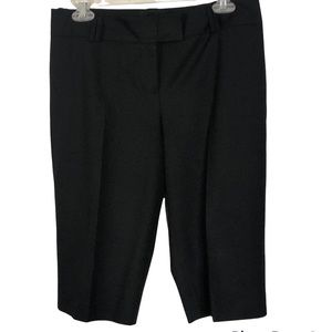 The Limited Women’s black flat front zipper and  button closure shorts Size 6